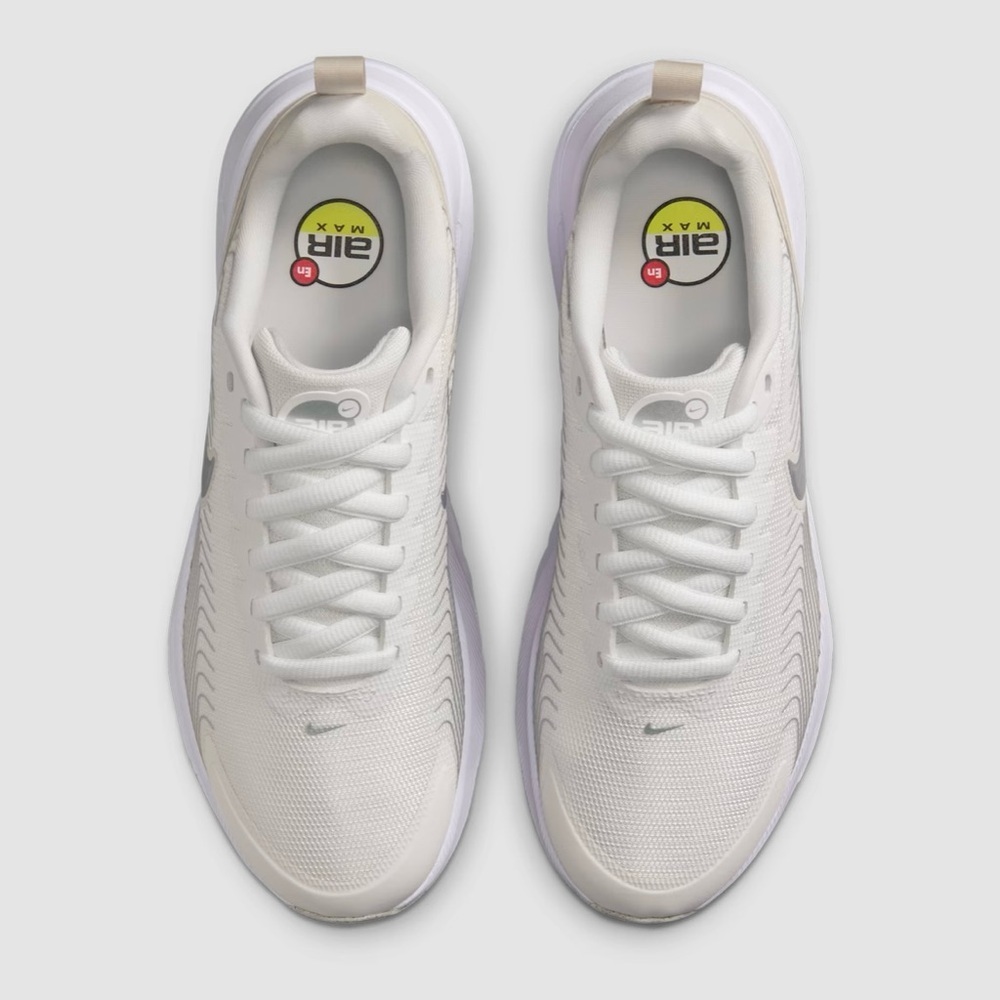 Nike Women’s Air Max Nuaxis SE Sneaker in White/Metallic Silver Size 7.5 - Picture 5 of 16